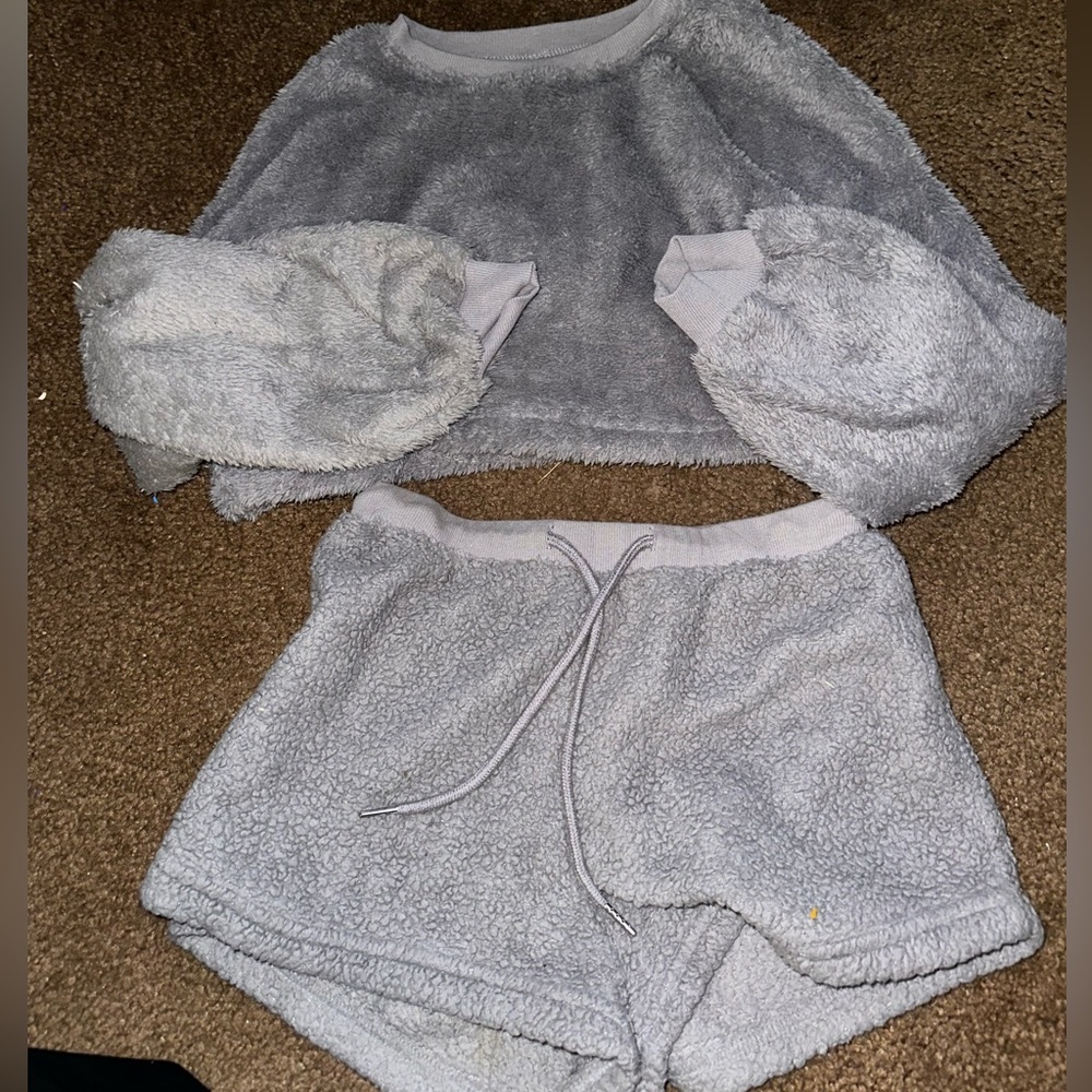 Sherpa Pajama Set